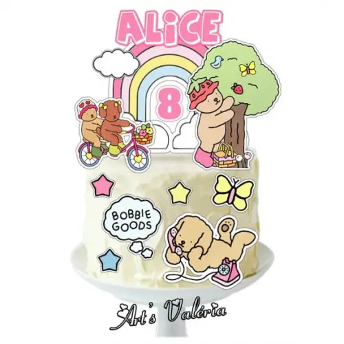 Topo de Bolo Bobbie Goods