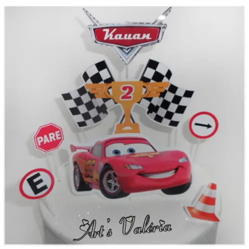 Topo de Bolo Carros Disney