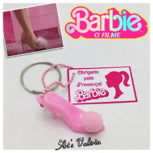 Chaveiro Sapatinho da Barbie com Tag