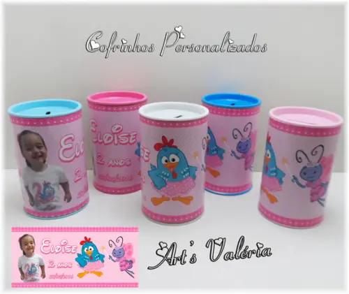 Cofrinho Personalizado - Fazemos Qualquer Tema