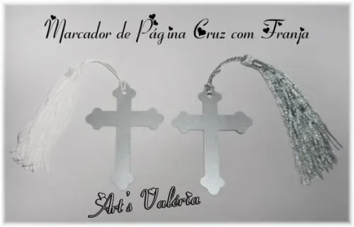 Marcador Página Cruz de Papel c/ Franja