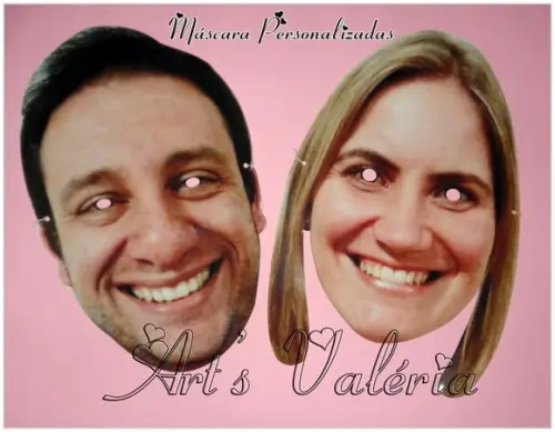 Máscara de Papel Foto de Rosto Personalizada