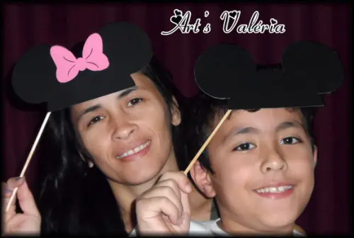 Plaquinhas De Orelhas - Mickey ou Minie