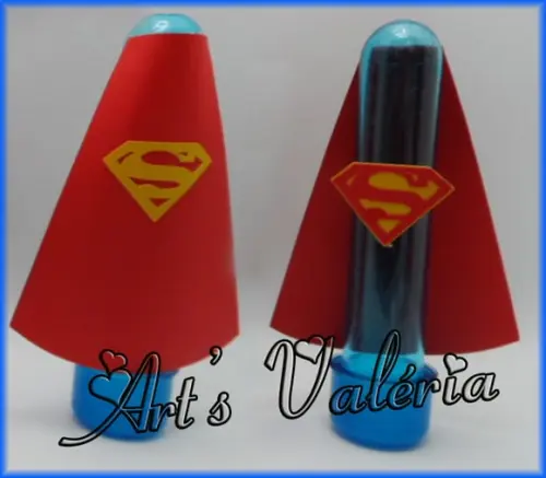 Tubete Colorido com Aplique Super Herois