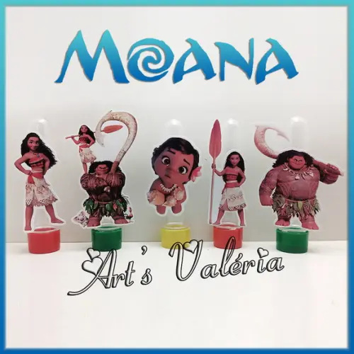 Tubete Com Aplique Moana