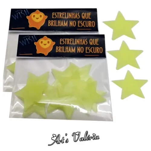 10 Estrelinhas Wish: o Poder dos Desejos - Brilham no Escuro