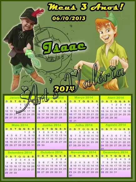 Calendário Fotográfico - 7x10cm