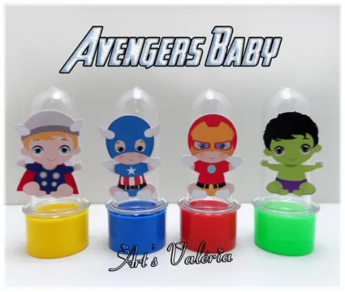 MIni Tubete com Aplique Avengers Baby