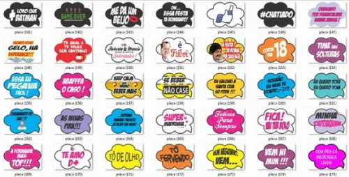 Placas com Frases Divertidas para Fotos