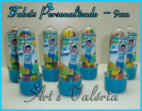 Tubetes PET Personalizado - 8cm
