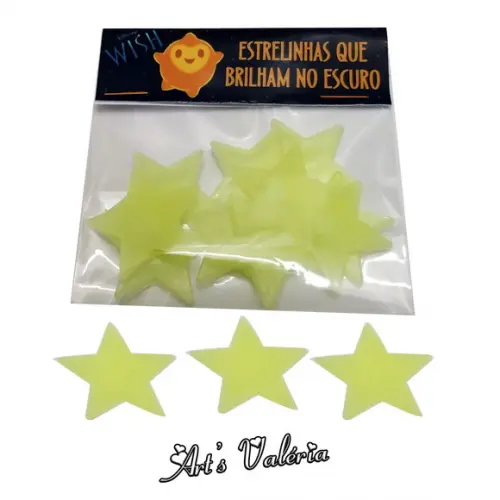 20 Estrelinhas Wish: o Poder dos Desejos - Brilham no Escuro
