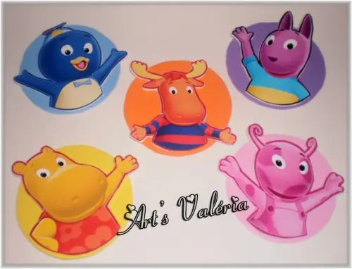Aplique Adesivo no Eva - Backyardigans