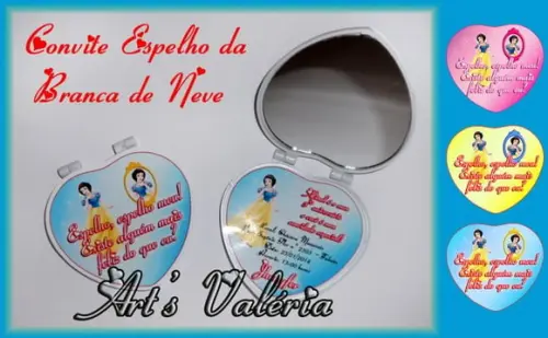 Convite Espelho da Branca de Neve