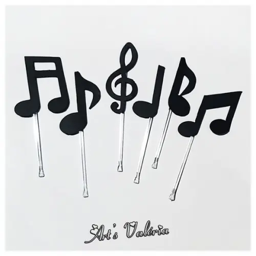 Topper Notas Musicais - Valor unitário