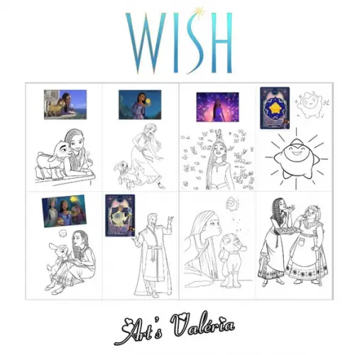 Álbum de Figurinhas Wish: o Poder dos Desejos com Giz