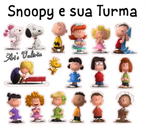Apliques Snoopy e Charlie Brown o Filme