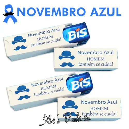 Caixinha para Bis Novembro Azul - Caixa Vazia