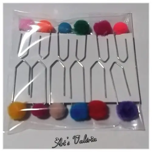 Clips Pompom -valor Unitário - Cores Sortidas