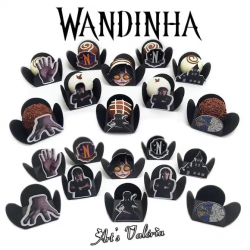 Forminha para Doces Wandinha Addams - Wednesday