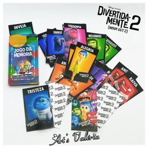Jogo da Memória Divertida-mente 2 (inside Out 2)