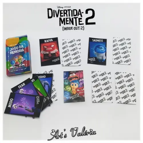 Jogo da Memória Divertida-mente 2 (inside Out 2)