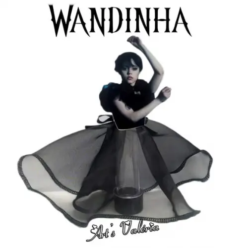 Tubete com Saia Wandinha Addams - Wednesday