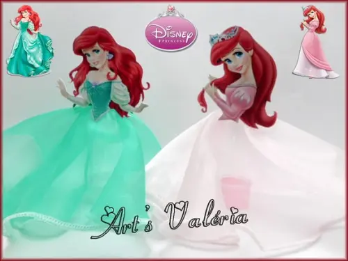 Tubete Ariel Com Saia Organza Cristal -valor Unitário