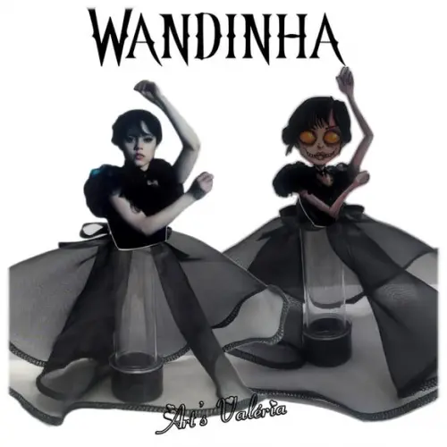 Tubete com Saia Wandinha Addams - Wednesday