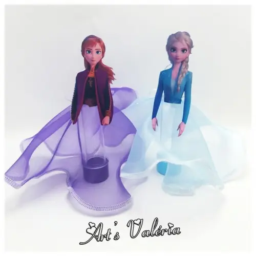 Tubete Frozen 2 Com Saia Organza Cristal - Valor Unitário