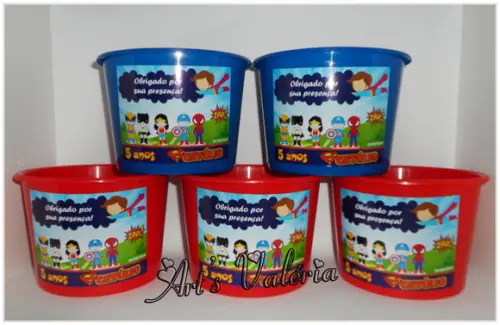 Balde para Pipoca Personalizado - 1500ml