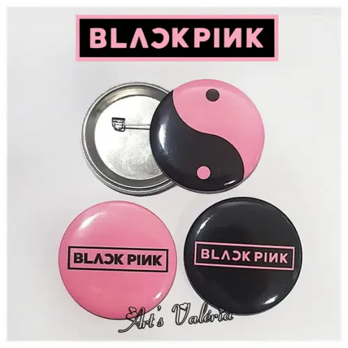 Bóton Black Pink - 4,5cm