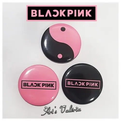 Bóton Black Pink - 4,5cm