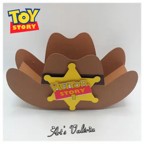 Caixa Chapéu do Woody do Toy Story
