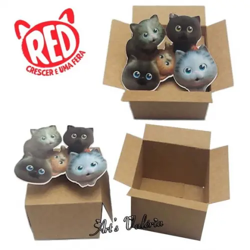 Caixa com Gatinhos RED: Crescer é uma Fera