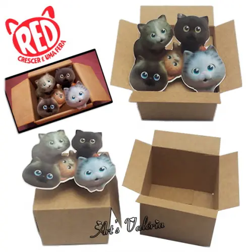 Caixa com Gatinhos RED: Crescer é uma Fera