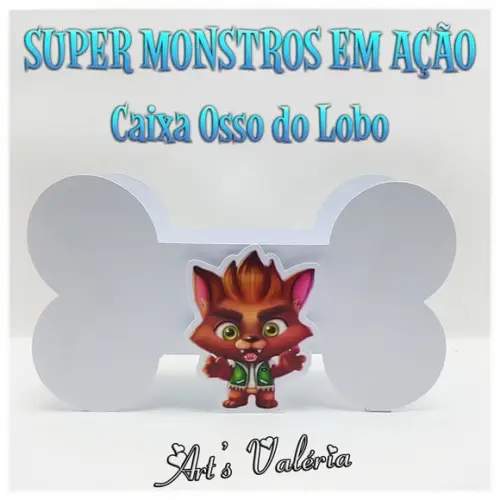 Caixa Osso do Lobo - Super Monstros em Ação