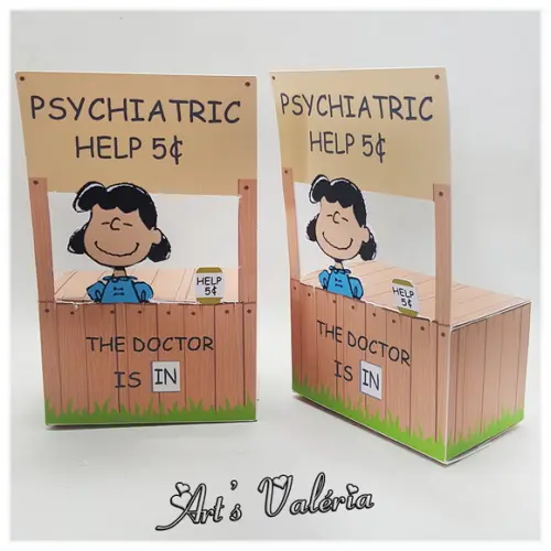 Caixinha Barraca da Lucy do Snoopy