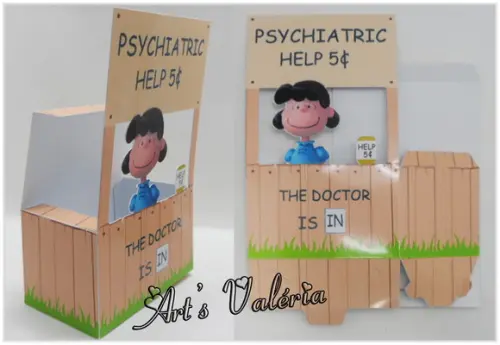 Caixinha Barraca da Lucy do Snoopy