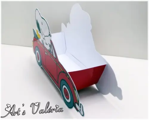 Caixinha Carro do Snoopy
