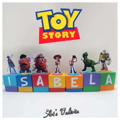 Caixinha Toy Story com Letra - Valor Unitário