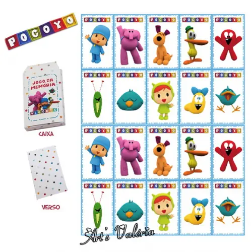 Jogo da Memória Pocoyo