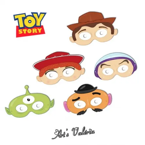 Máscara Dos Personagens Do Desenho Toy Story