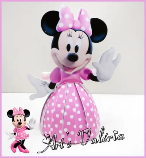 Minnie Rosa 2D - Porta Bombom