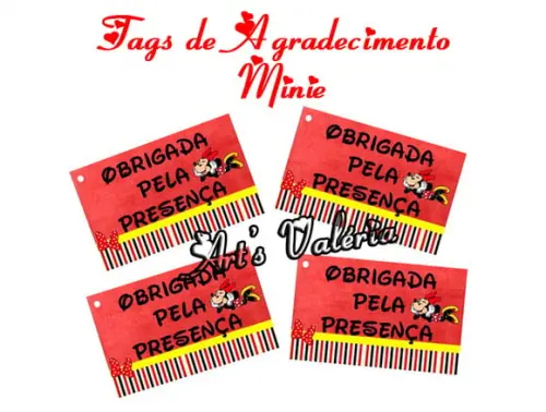 Tag de Agradecimento da Minie