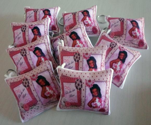 10 Chaveiros Almofadinhas Personalizados