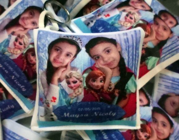 10 Chaveiros Almofadinhas Personalizados