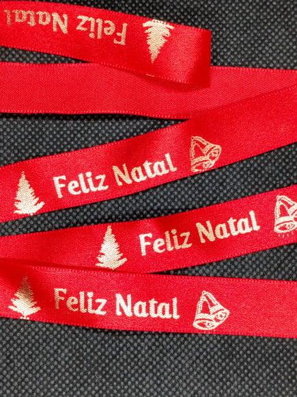 10 Fitinhas Personalizadas para o Natal 15mm