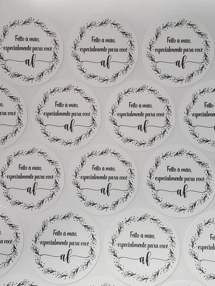 100 Adesivos Personalizados 5cm