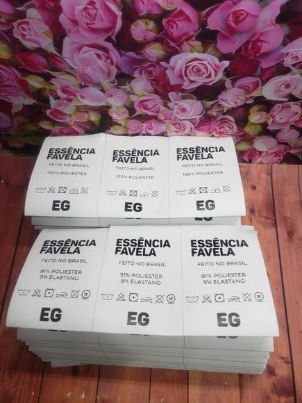 100 Etiquetas de Composição Nylon Resina