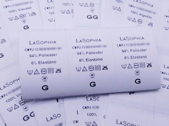 1000 Etiquetas de Composição Nylon Resina